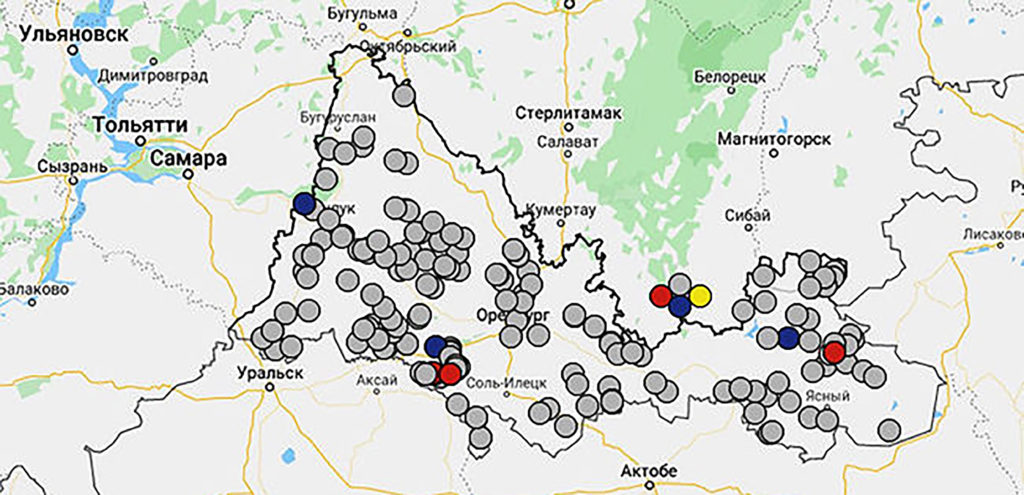 Карта кувандык оренбургская область