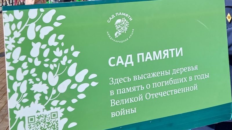 В Оренбуржье проведут акцию «Сад памяти-2023»  во второй половине мая