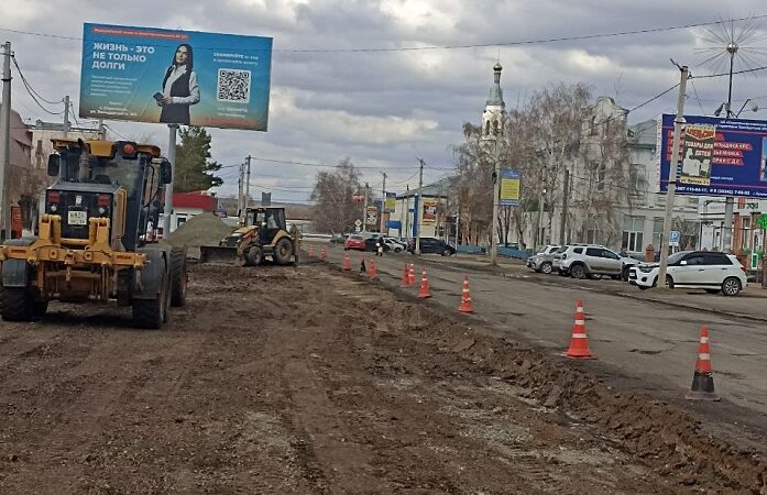 В Сорочинске идет ремонт дорог
