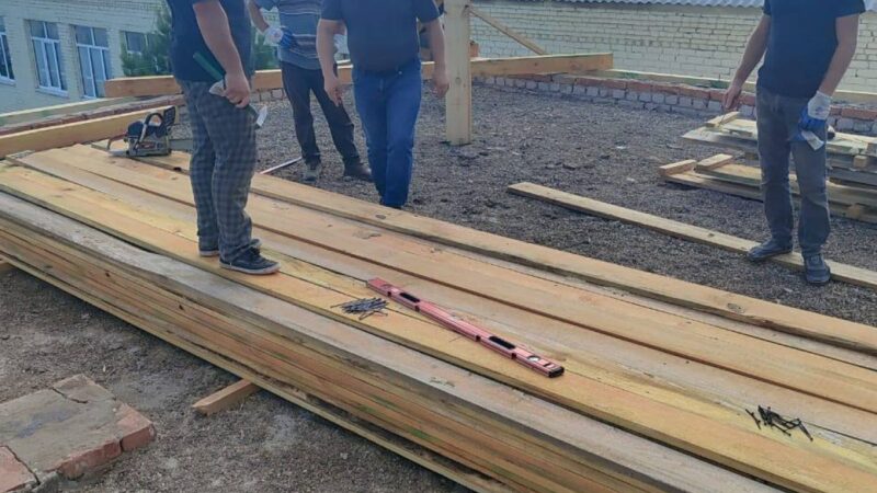 В сельских спортзалах Оренбуржья идет ремонт