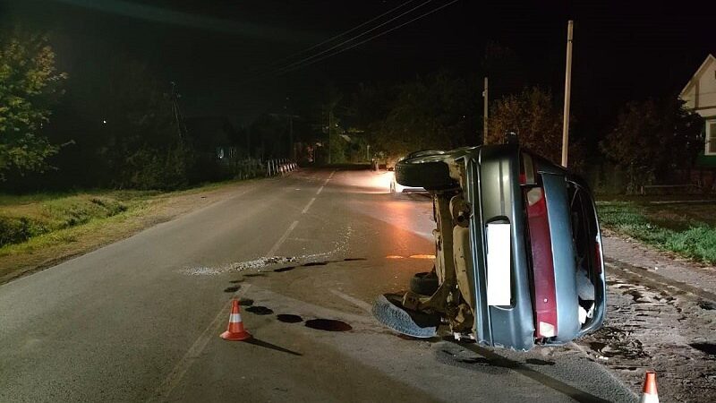 В Сорочинске пьяный водитель спровоцировал ДТП с переворотом