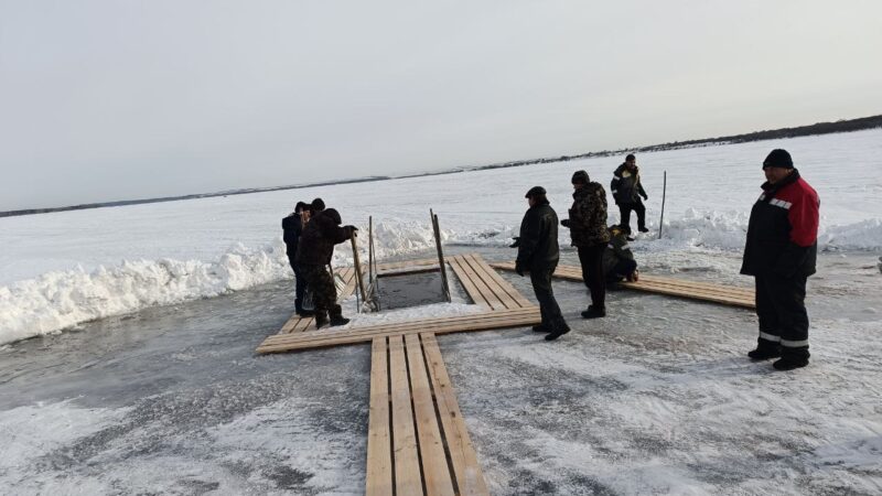 Купель для крещенских омовений в Сорочинске готова к приёму верующих