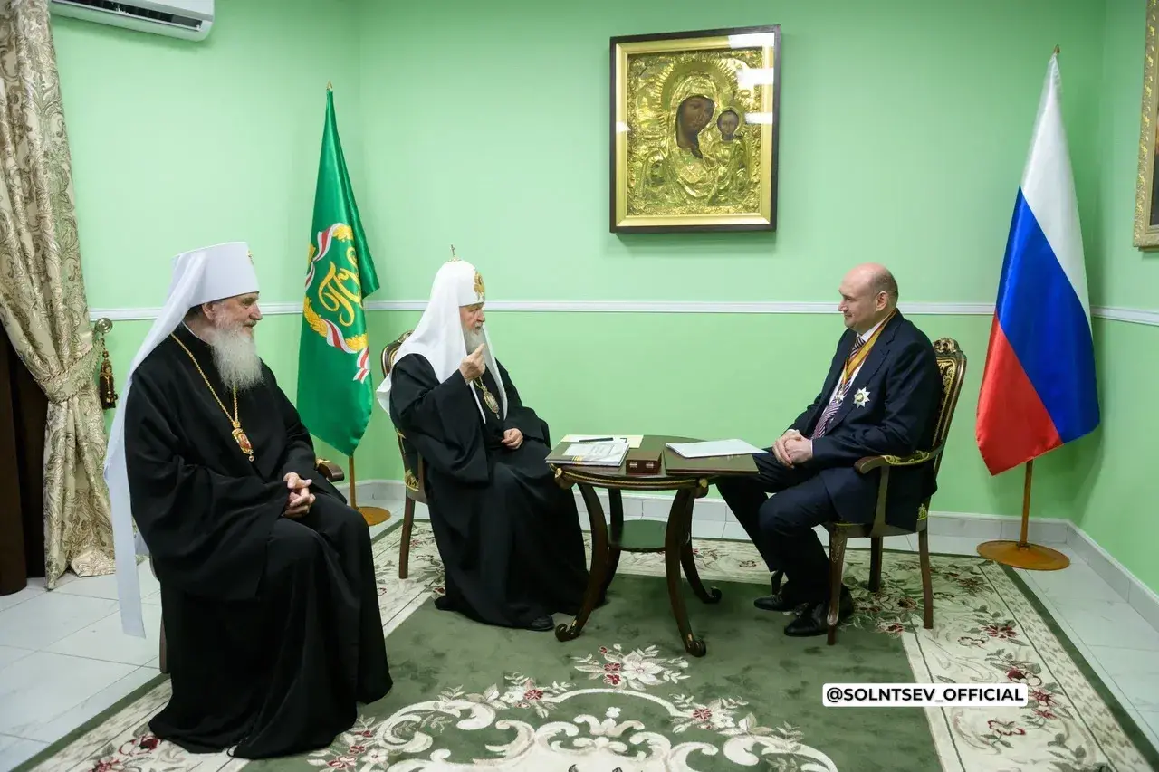 Губернатор Оренбуржья Евгений Солнцев встретился с Патриархом Кириллом