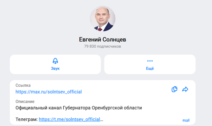 Евгений Солнцев запустил комментарии в канале МАХ