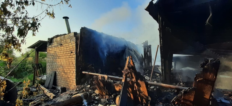 Пожар в Октябрьском районе унес жизнь мужчины