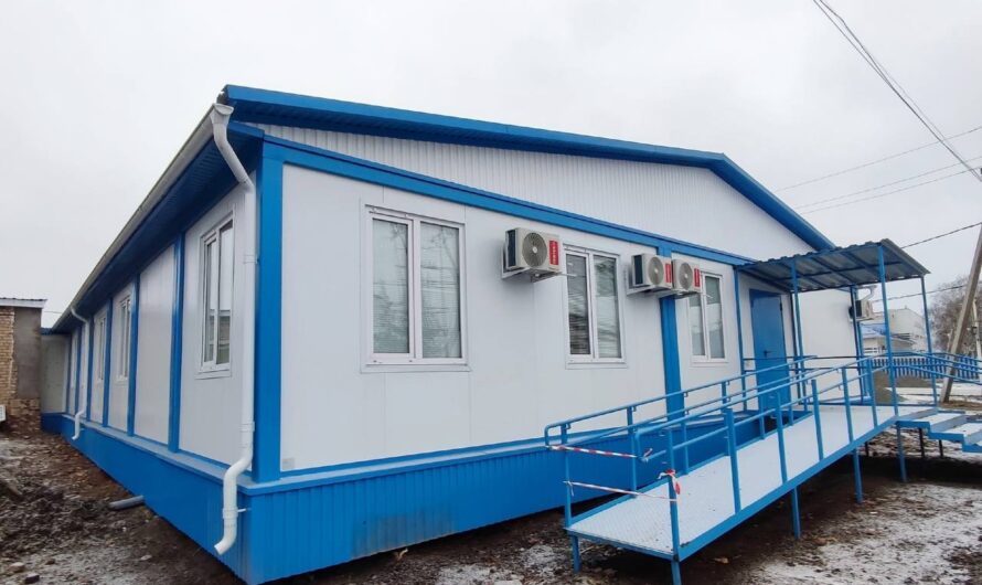 В Абдулино завершили монтаж модульной поликлиники в рамках народной программы «Единой России»