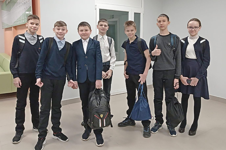 Учащиеся Курманаевской школы осваиваются в новых интерьерах