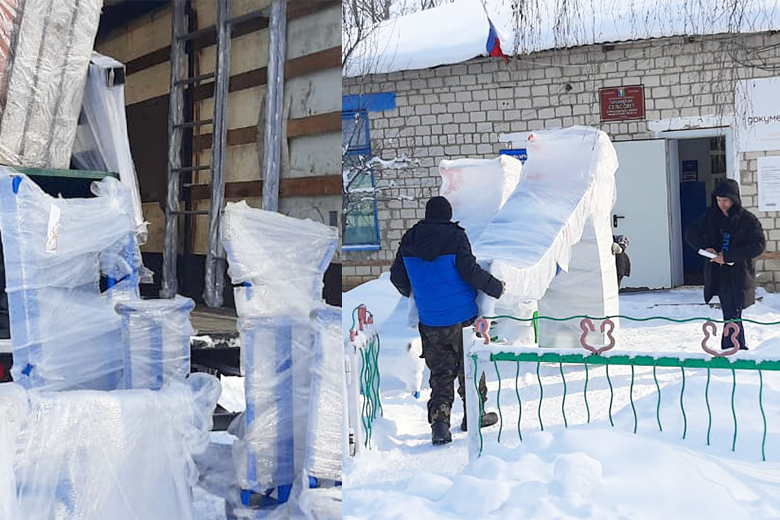 В село Гаршино Курманаевского района доставлены спортивные тренажёры и игровые площадки