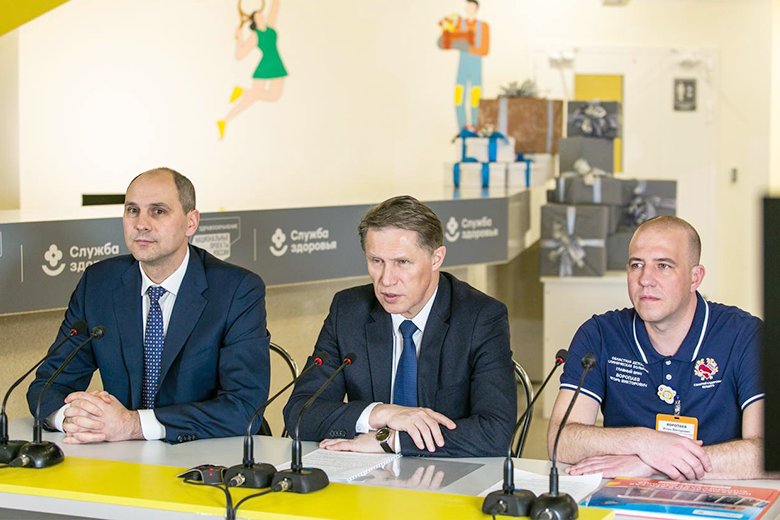 Президент Владимир Путин открыл новую Оренбургскую областную детскую клиническую больницу в режиме ВКС