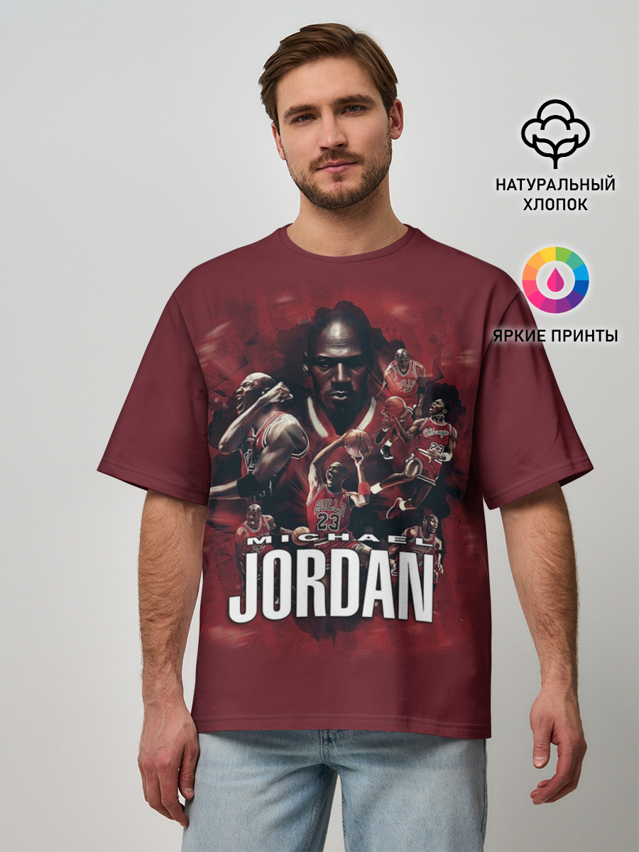 MICHAEL JORDAN — Мужская футболка оверсайз