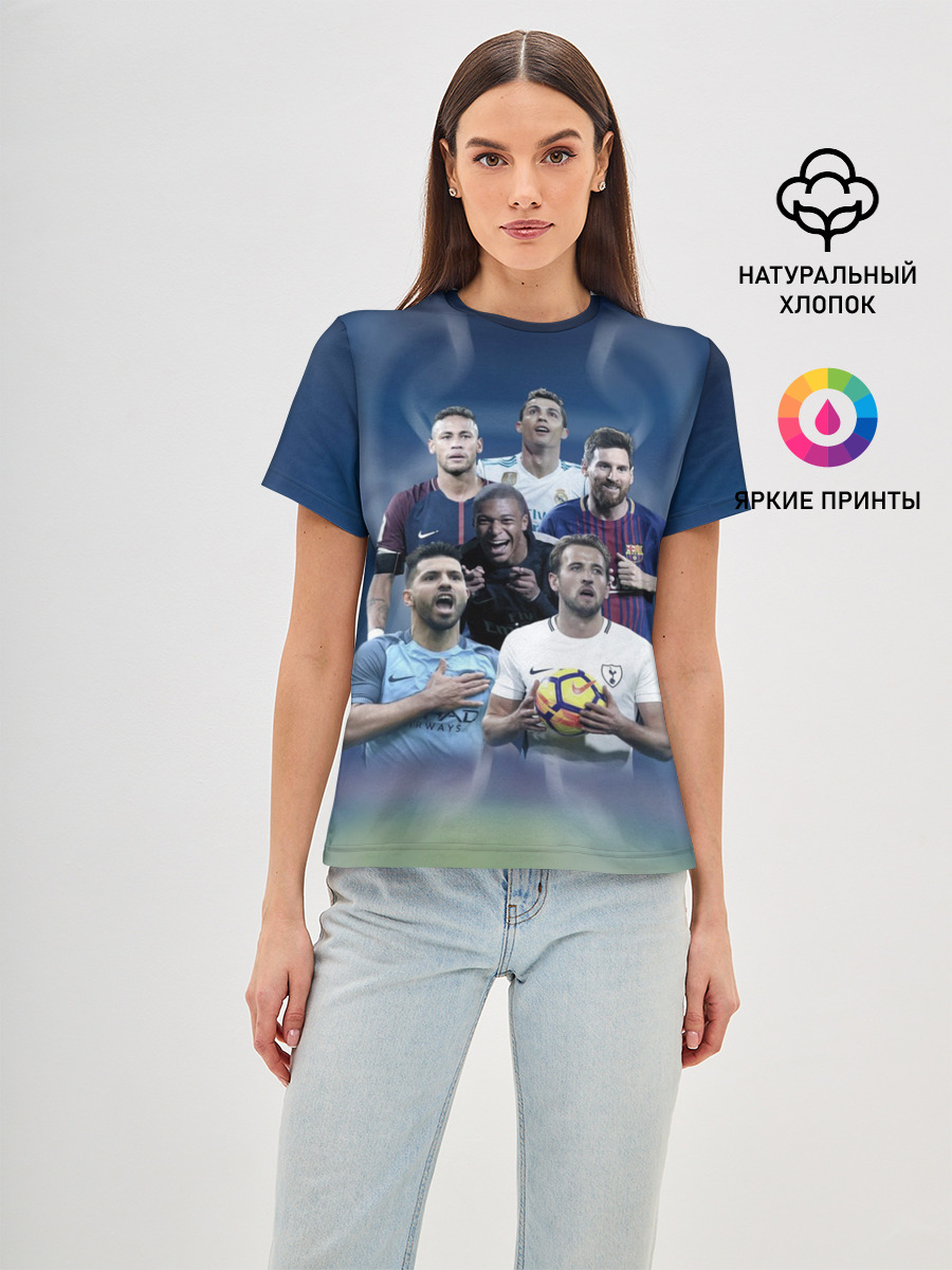 Звезды футбола — Женская базовая футболка