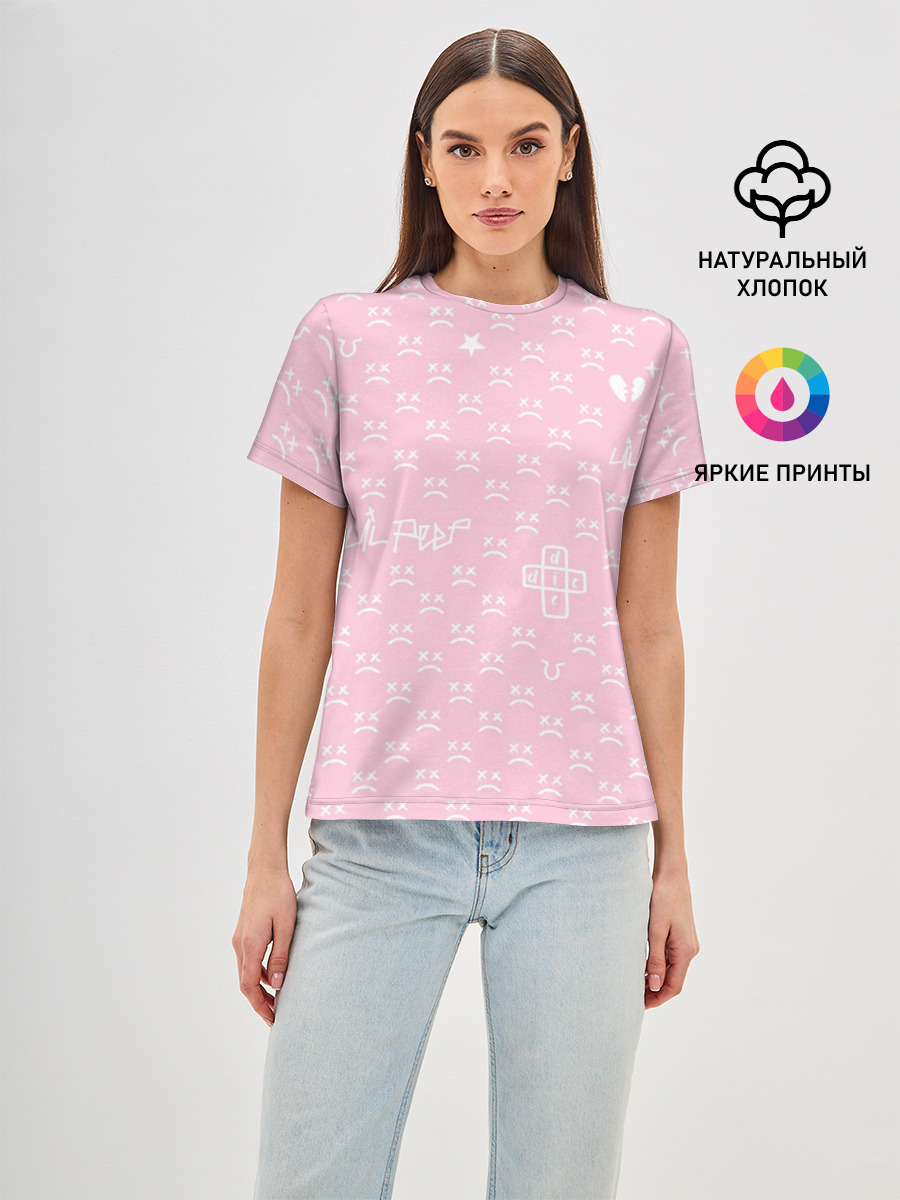 Lil Peep pink pattern