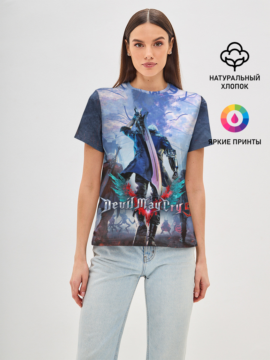 Devil May Cry 5 — Женская базовая футболка