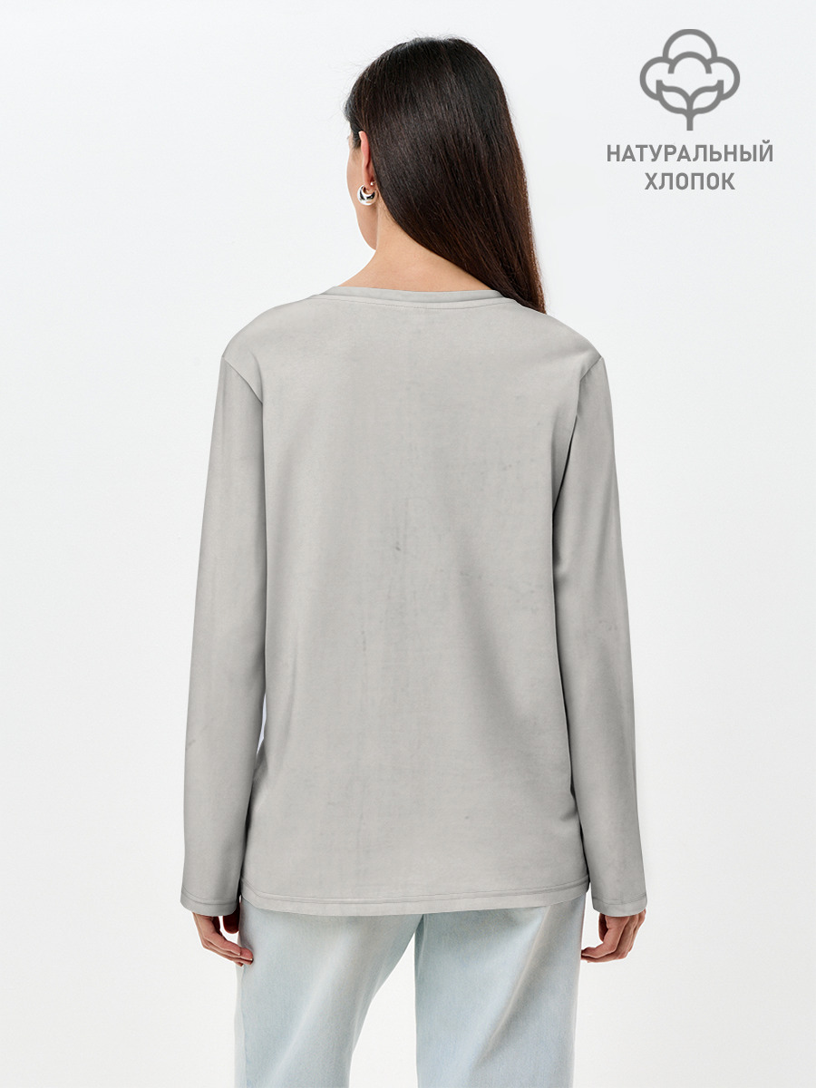 Лонгслив женский из хлопка, 2XS