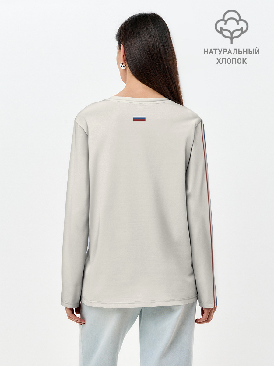 Лонгслив женский из хлопка, 2XS