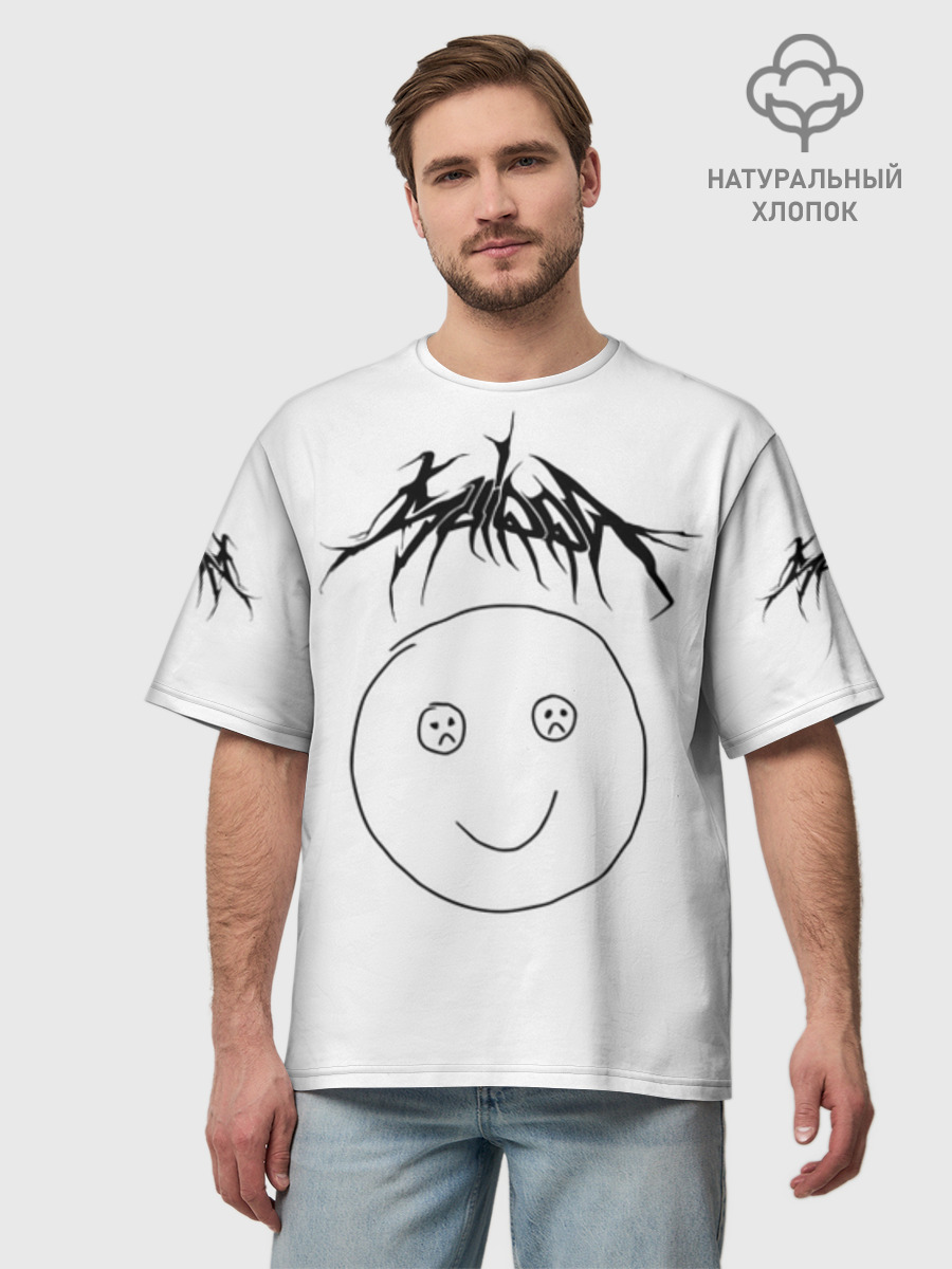 Футболка мужская оверсайз из хлопка, 3XS