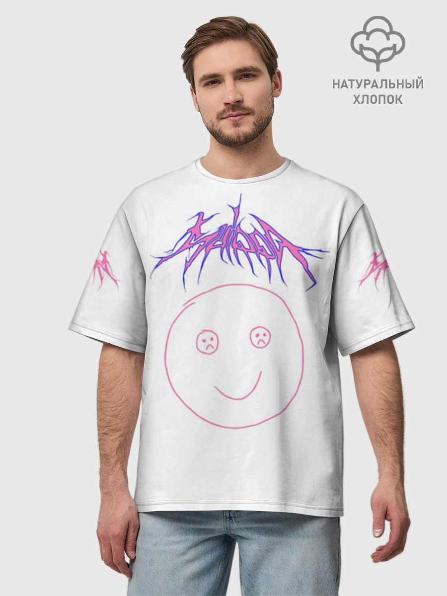 Футболка мужская оверсайз из хлопка, 3XS