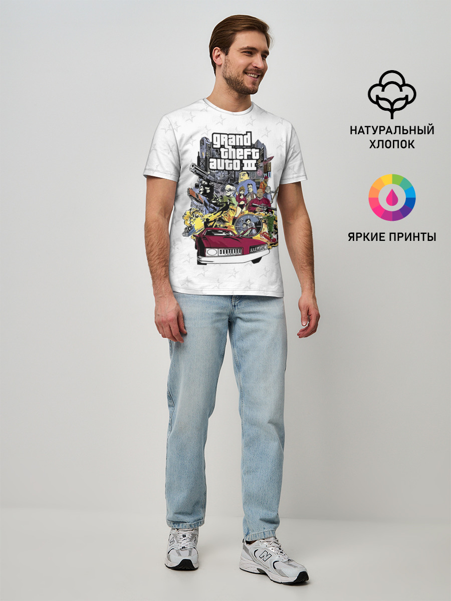 Grand Theft Auto iii — Мужская базовая футболка