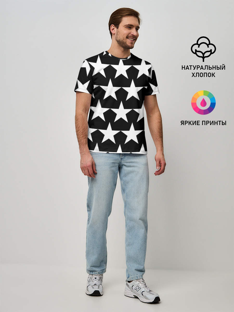Белые звёзды на чёрном фоне 2