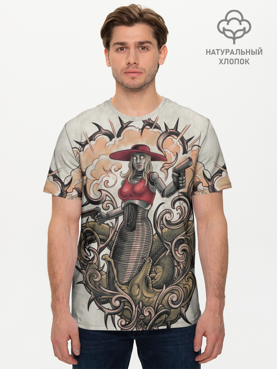 Футболка мужская базовая из хлопка, 3XS