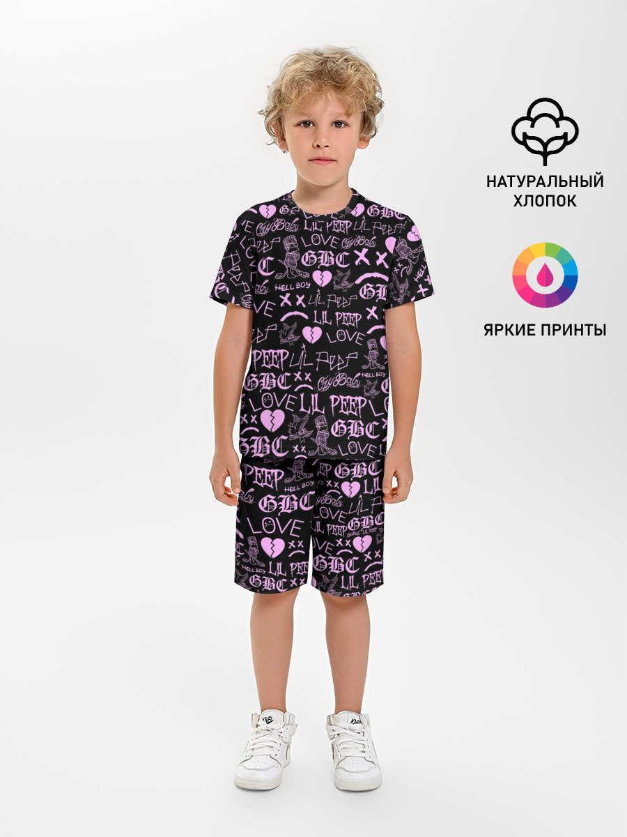 LIL PEEP LOGOBOMBING — Детская пижама с шортами