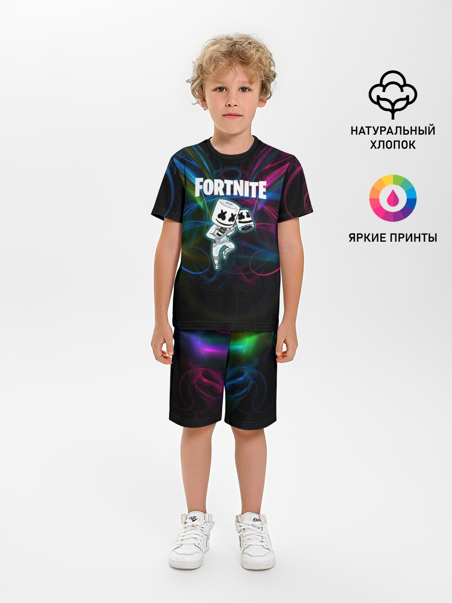 Fortnite x Marshmallow. — Детская пижама с шортами