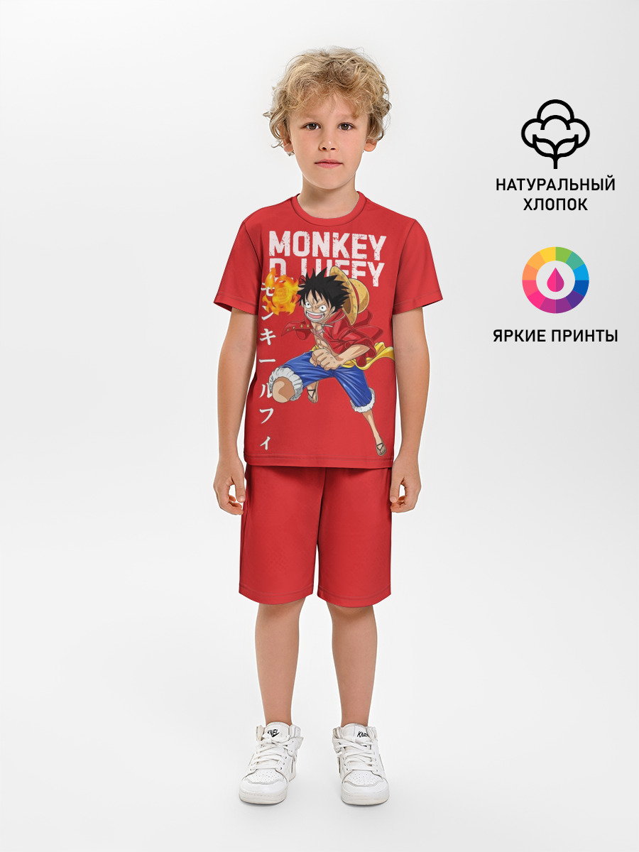 Monkey D. Luffy на красном