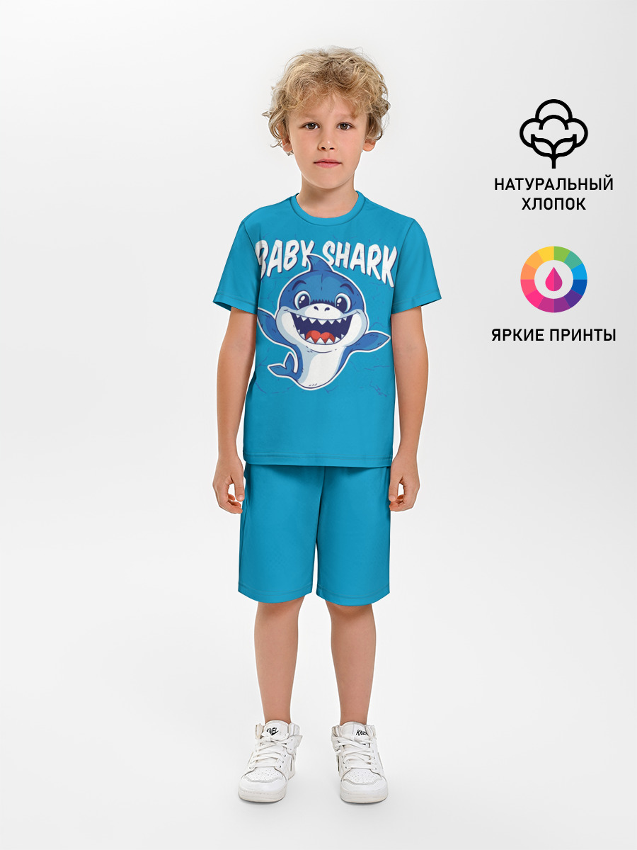 Baby Shark — Детская пижама с шортами