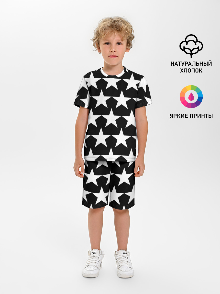 Белые звёзды на чёрном фоне 2