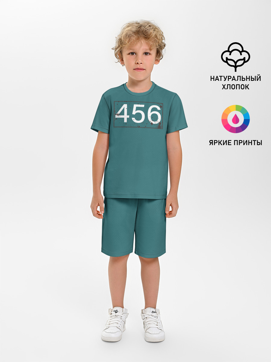 Игрок в кальмара 456. — Детская пижама с шортами