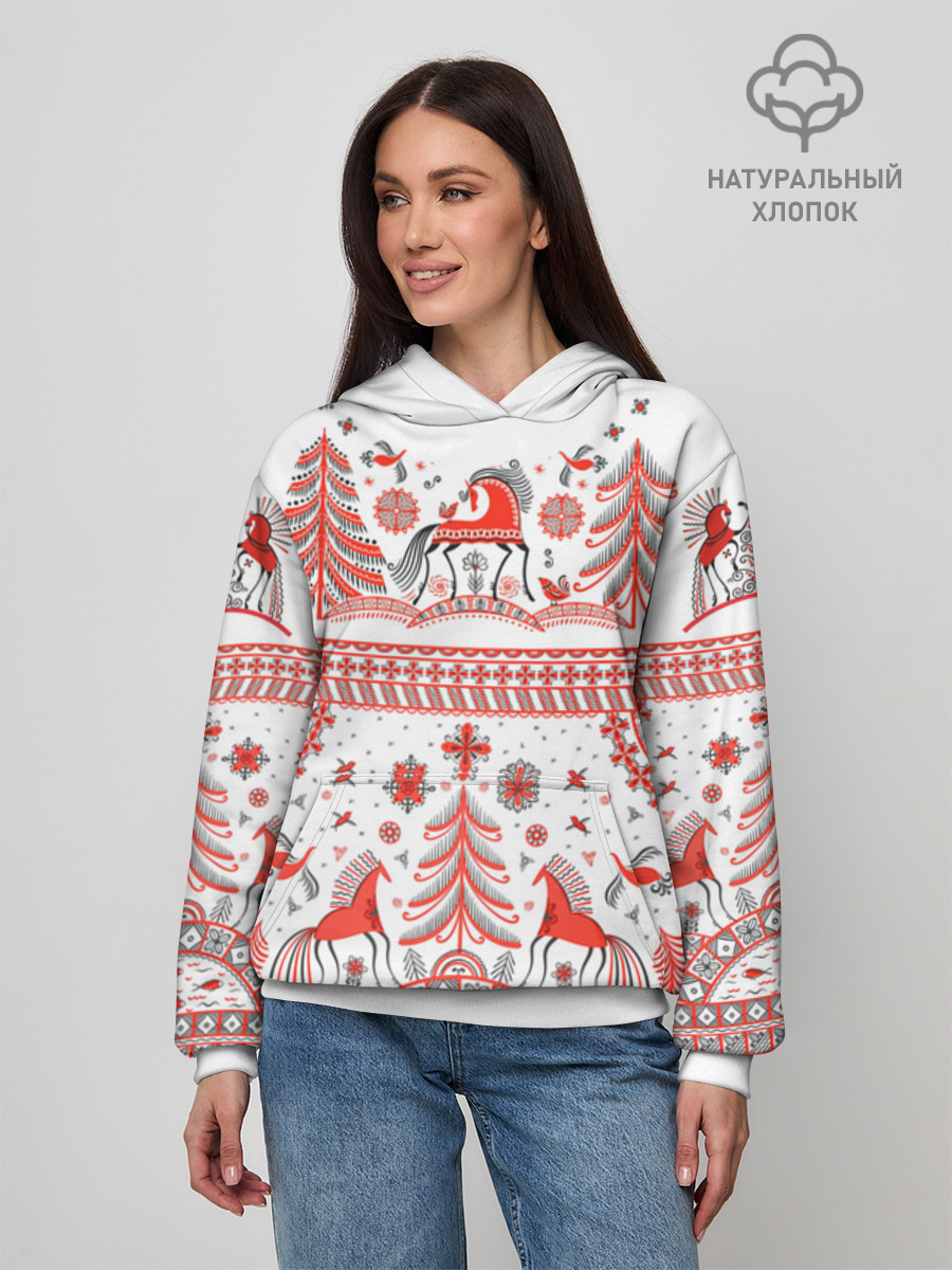 Худи женское базовое из хлопка