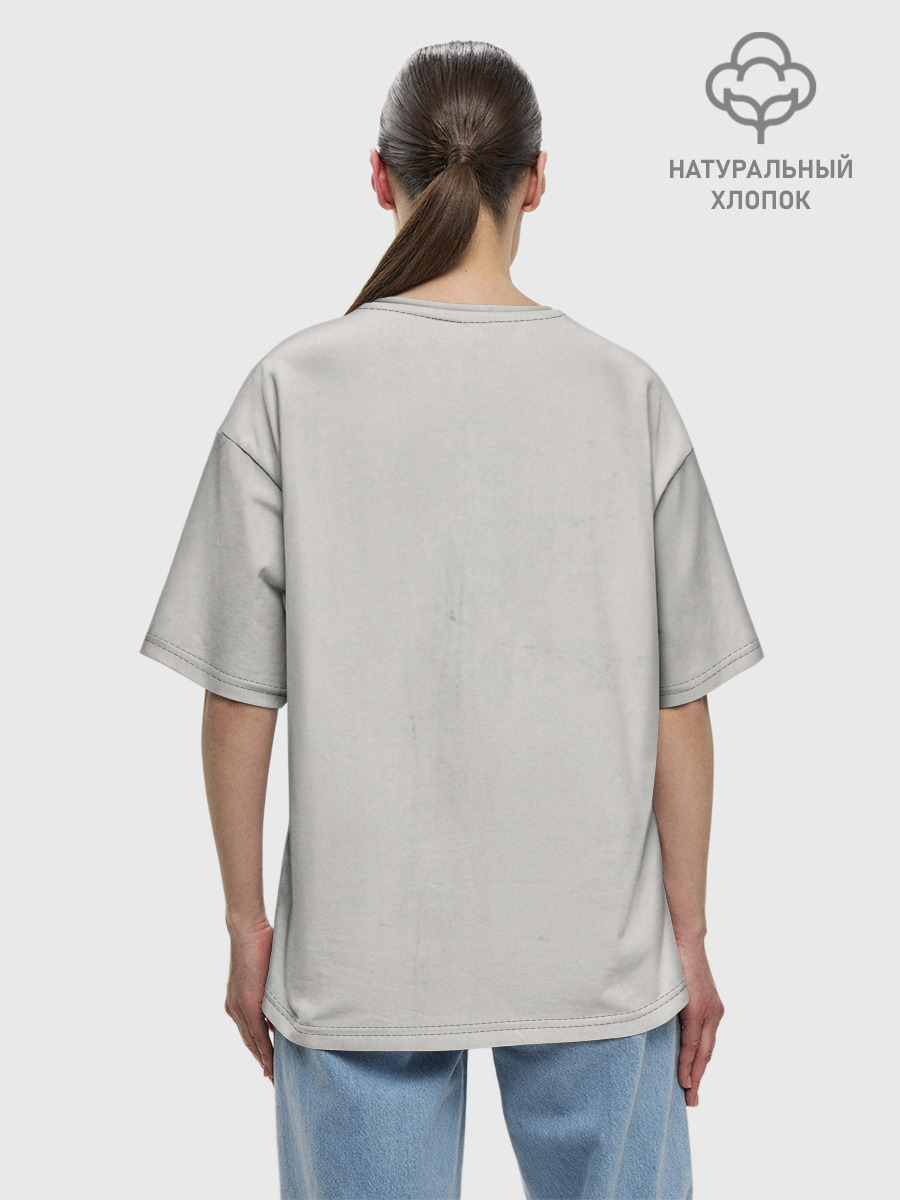 Футболка женская оверсайз из хлопка, 3XS