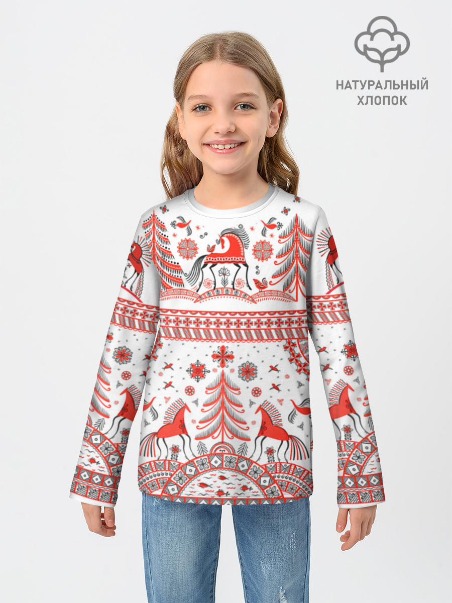Лонгслив детский из хлопка