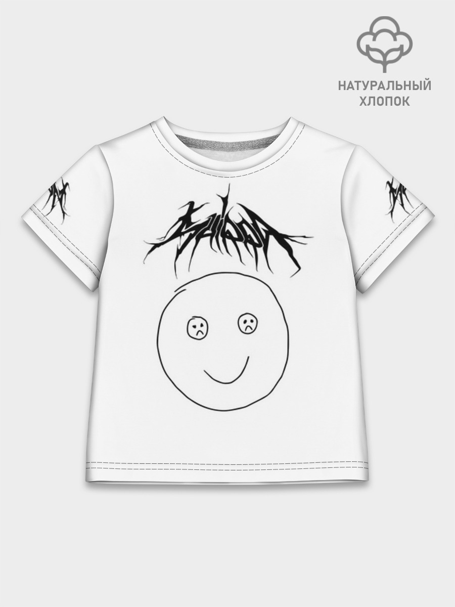 Футболка детская базовая из хлопка, 86