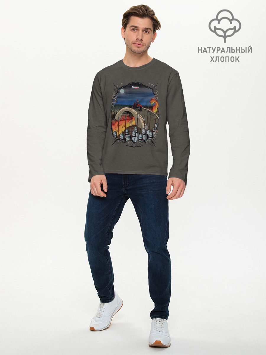 Лонгслив мужской из хлопка, 2XS