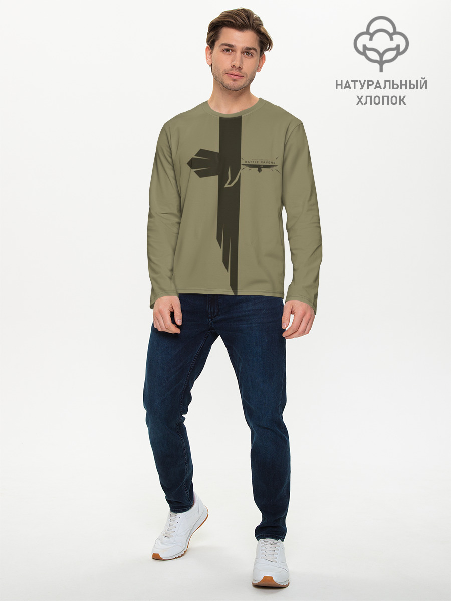 Лонгслив мужской из хлопка, 2XS