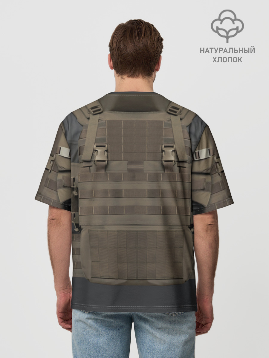 Футболка мужская оверсайз из хлопка, 3XS