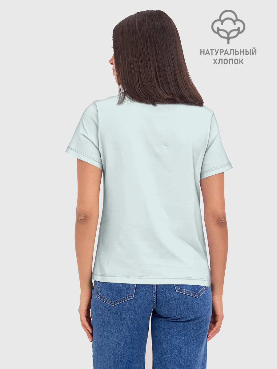 Футболка женская базовая из хлопка, 3XS
