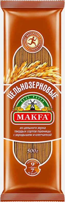Цельнозерновые спагетти — пищевая ценность и состав КБЖУ
