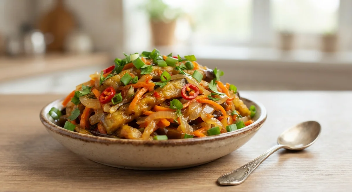 Korean-style Eggplant with Carrots