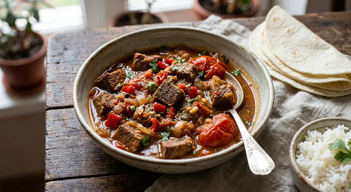 Говядина по-мексикански (Carne Guisada)