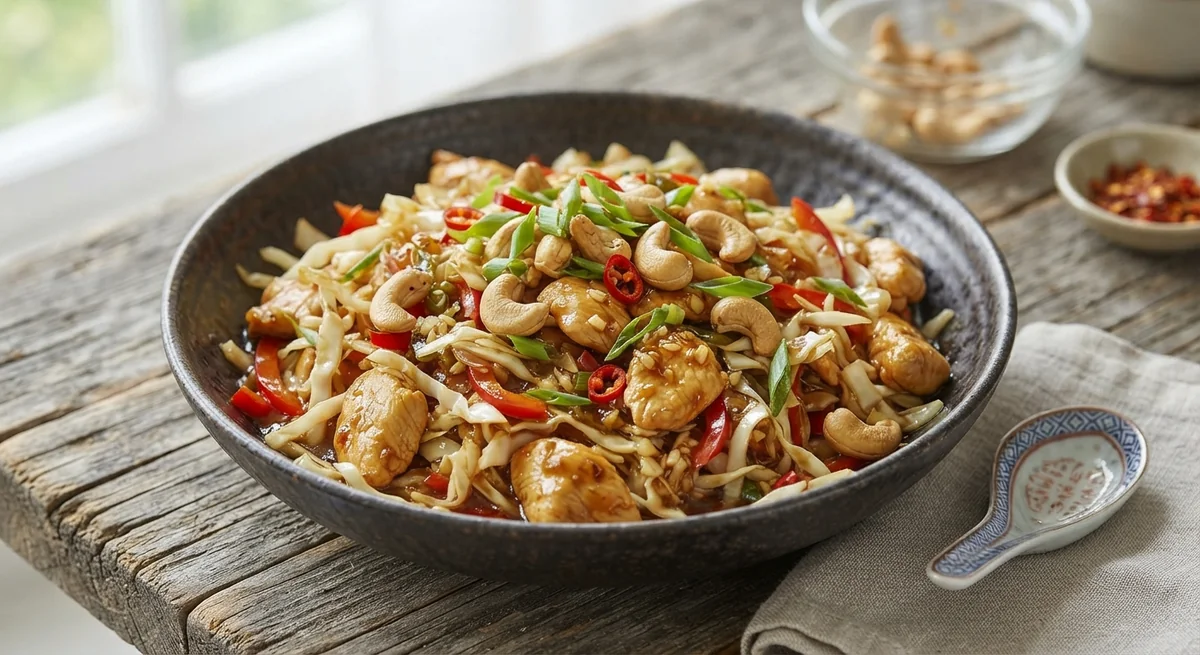 Asian-Style Cabbage with Chicken