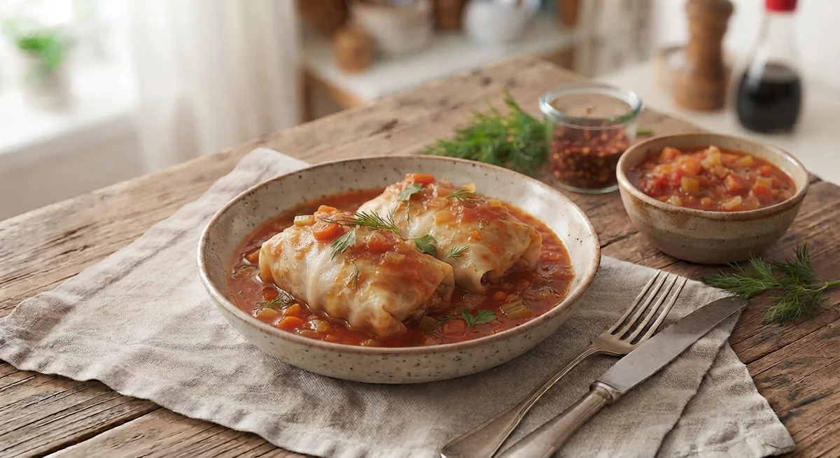 Classic Cabbage Rolls with Meat and Rice