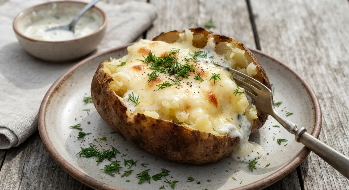 Крошка картошка с сыром и чесноком