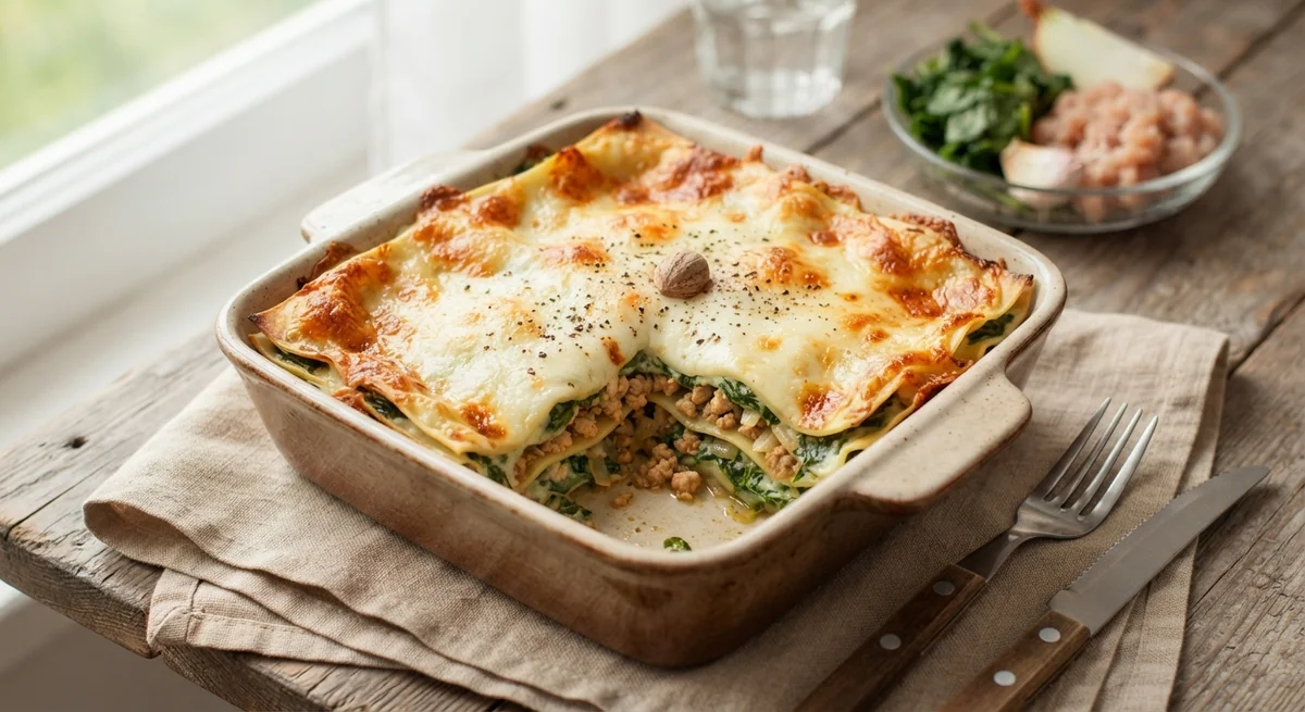 Chicken and Spinach Lasagna