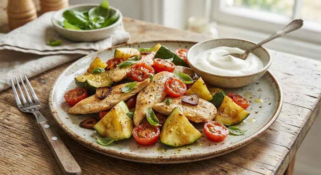 Chicken with Zucchini and Tomatoes