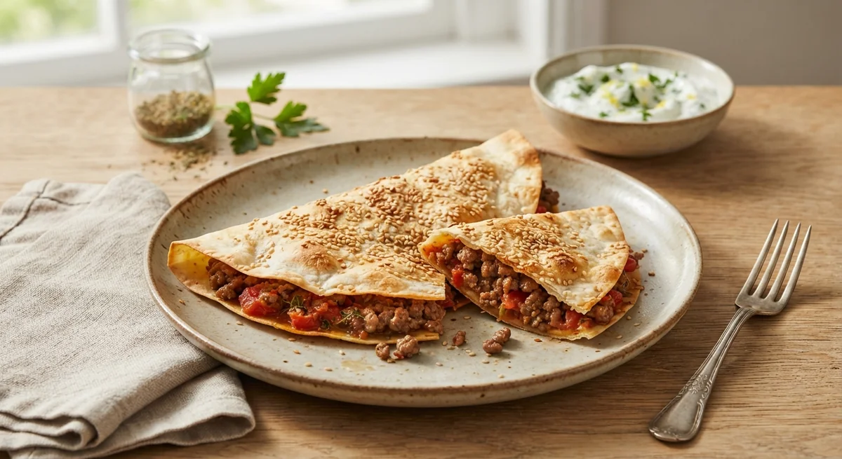 Lavash Flatbreads with Minced Lamb