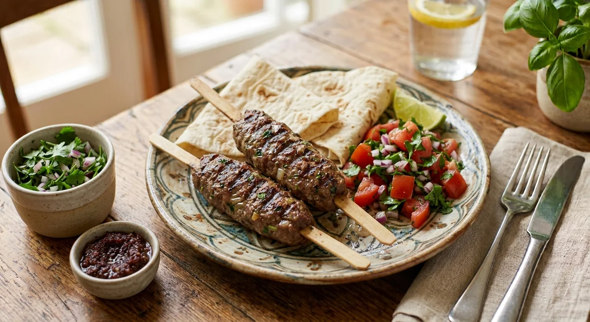 Lamb Lyulya Kebab on Skewers