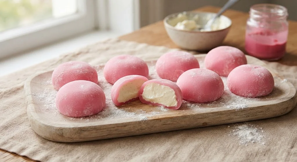 Моти с маскарпоне из рисовой муки
