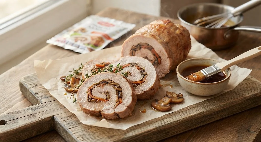 Turkey Fillet Meatloaf with Mushrooms